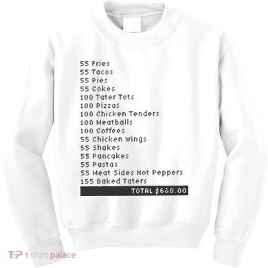 I Think You Should Leave Pay It Forward 55 BURGERS Kids Sweatshirt