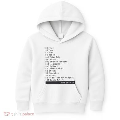 I Think You Should Leave Pay It Forward 55 BURGERS Kids Hoodie