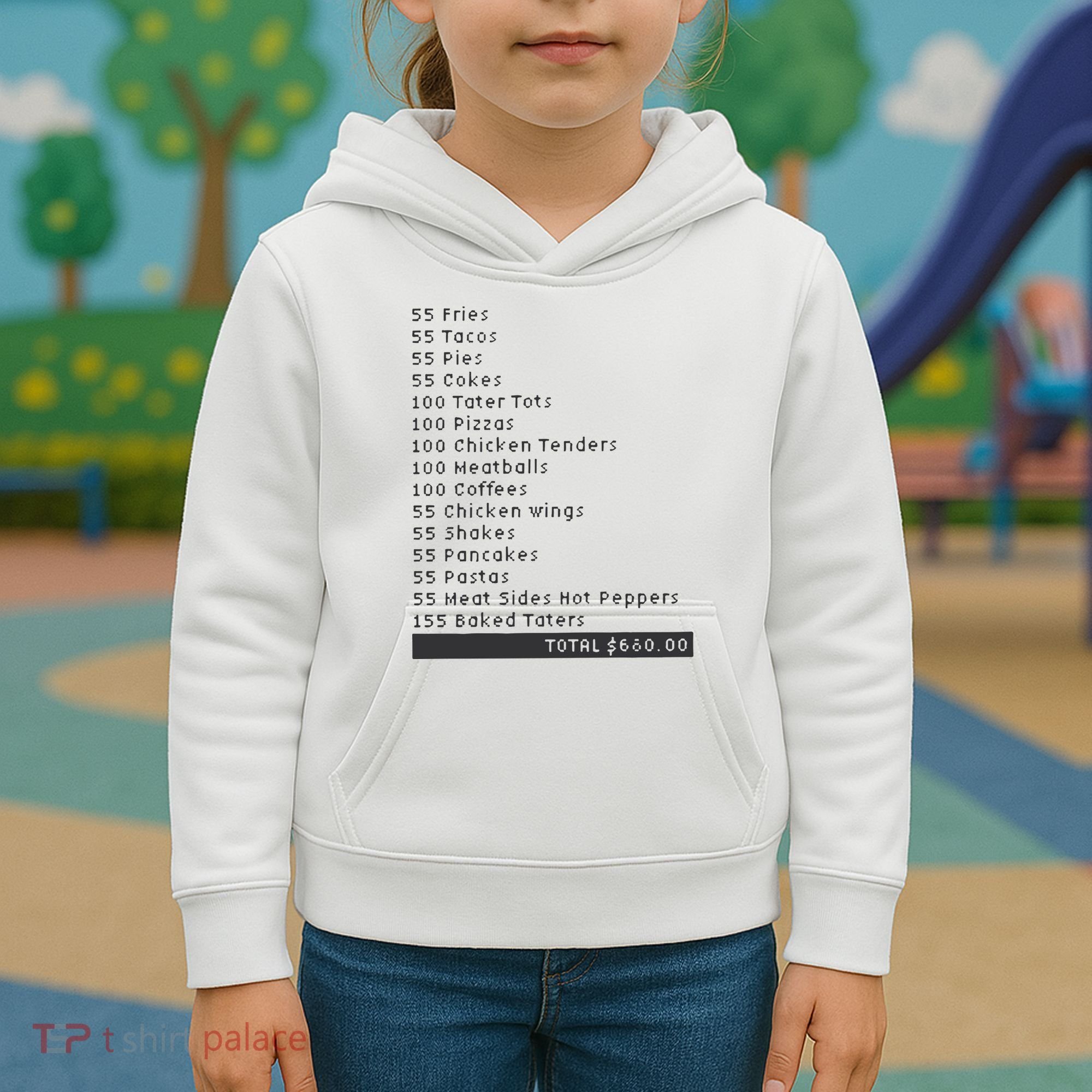 I Think You Should Leave Pay It Forward 55 BURGERS Kids Hoodie