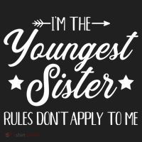I'm The Youngest Sister Rules Not Apply To Me Funny Gift Hat thumb 2