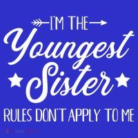 I'm The Youngest Sister Rules Not Apply To Me Funny Gift Polo thumb 2