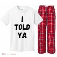 I Told Ya Kids Plaid Pajama Set thumb 0