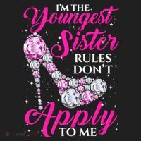 I'm The Youngest Rules Dont Apply To Me Youngest Sister Gift Hat thumb 2