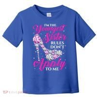 I'm The Youngest Rules Dont Apply To Me Youngest Sister Gift Toddler T-Shirt thumb 0