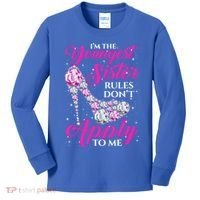 I'm The Youngest Rules Dont Apply To Me Youngest Sister Gift Kids Long Sleeve Shirt thumb 0