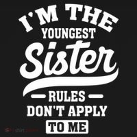 I'm The Youngest Sister Rules Don't Apply To Me Siblings Cute Gift Pajama Set thumb 2