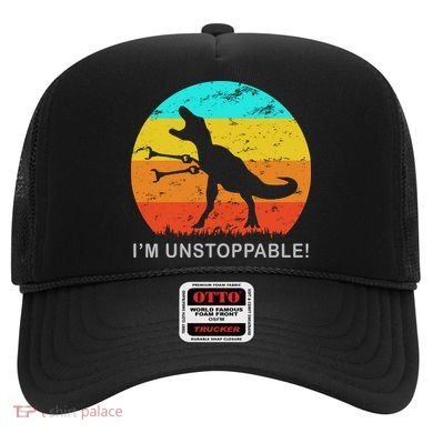 I'm Unstoppable Funny Vintage Retro TRex Hat