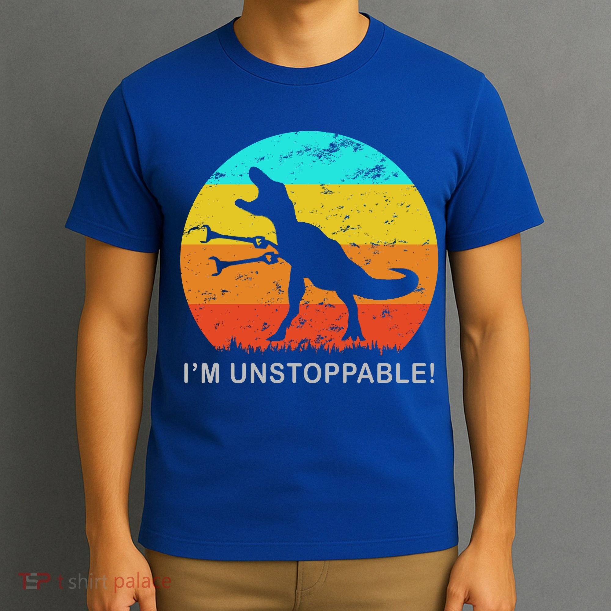 I'm Unstoppable Funny Vintage Retro TRex T-Shirt