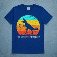 I'm Unstoppable Funny Vintage Retro TRex T-Shirt thumb 5