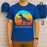 I'm Unstoppable Funny Vintage Retro TRex T-Shirt thumb 6