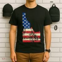 Idaho Usa Flag Patriotic Retro Vintage T-Shirt thumb 6