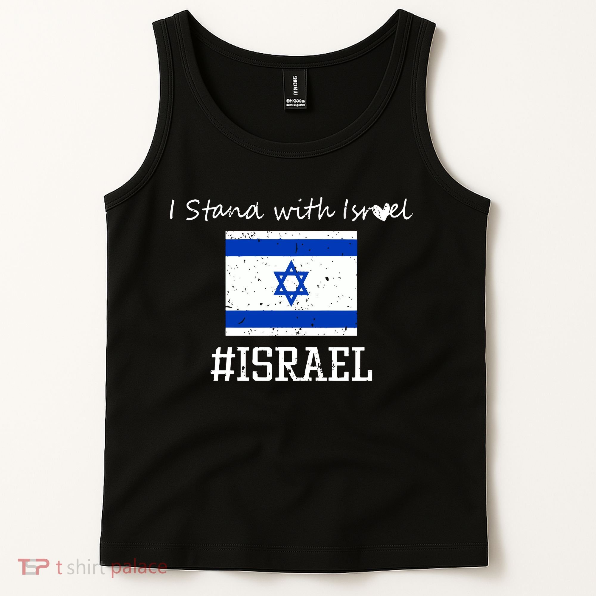 Israel USA Flags Tank Top