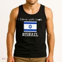 Israel USA Flags Tank Top thumb 3