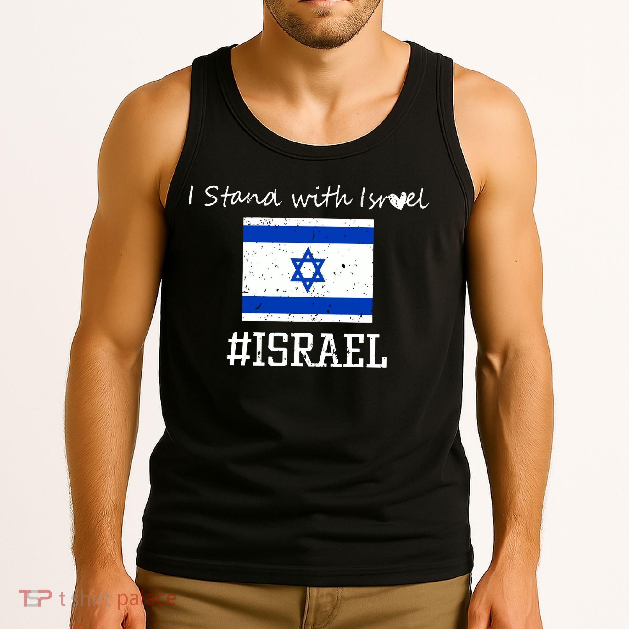 Israel USA Flags Tank Top