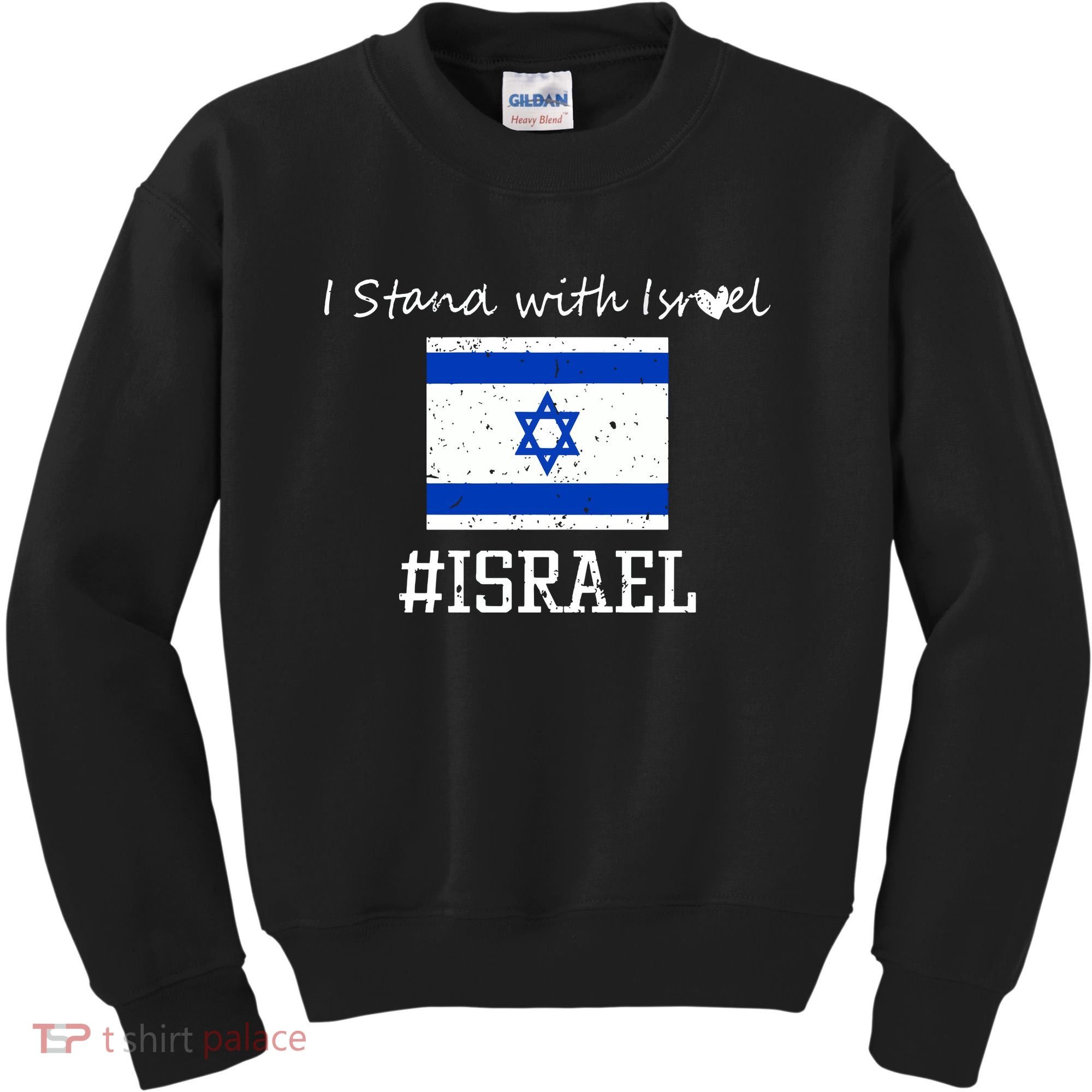 Israel USA Flags Kids Sweatshirt