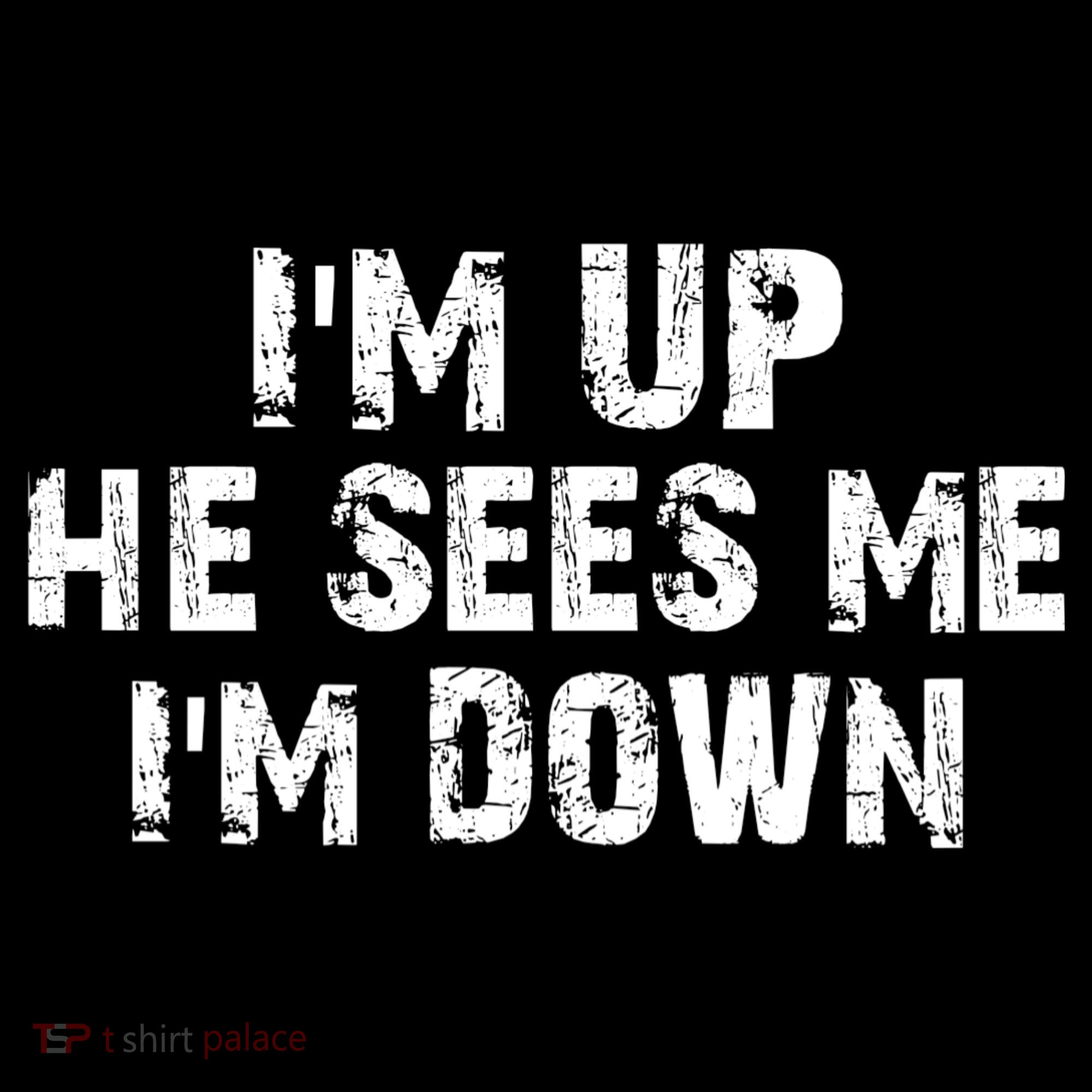 I'm Up He Sees Me I'm Down Coaster