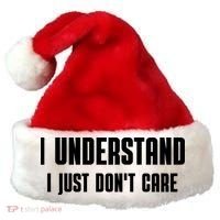 I Understand I Just Don't Care Funny Santa Hat thumb 0
