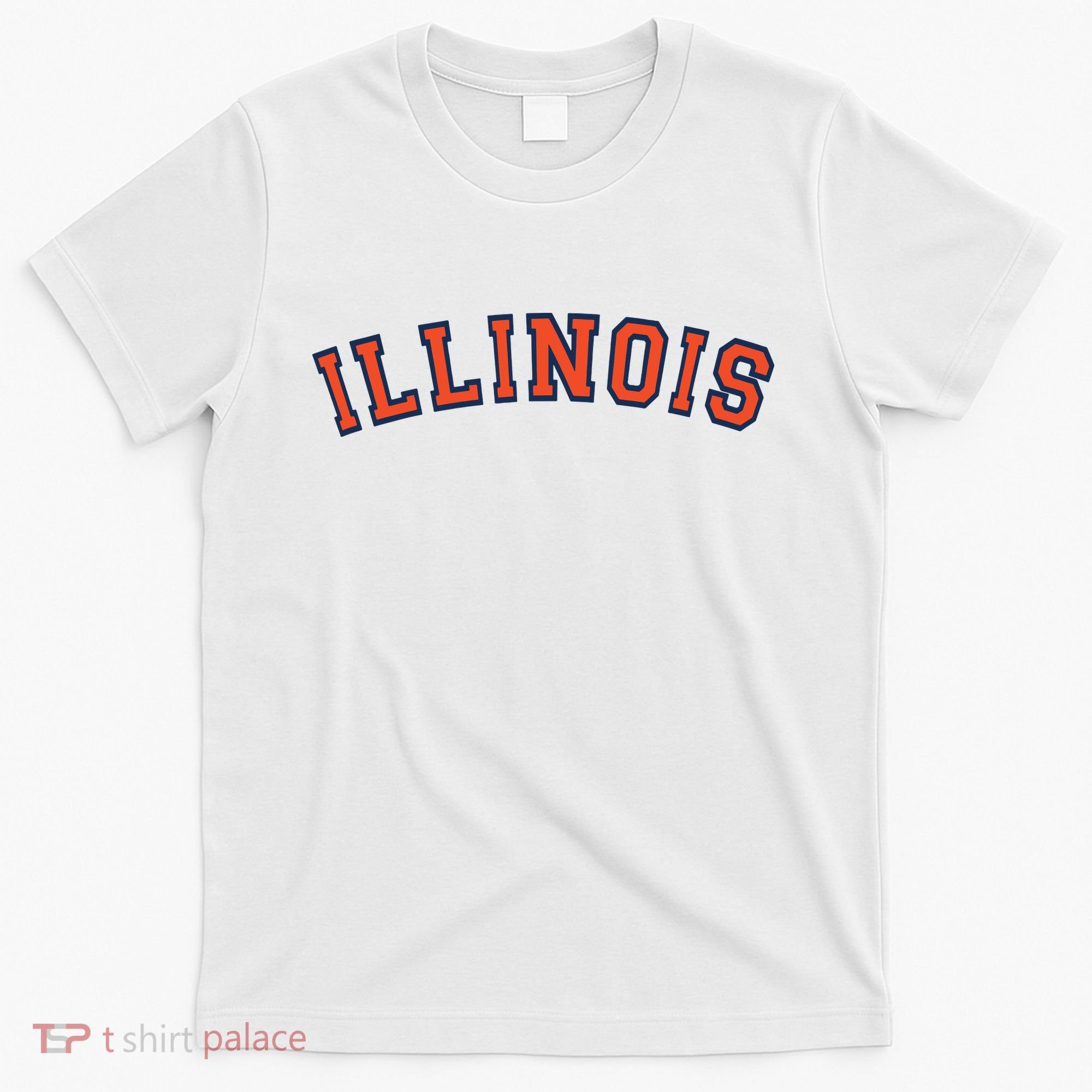 Illinois Usa Patriotic Birthday School University Gift T-Shirt