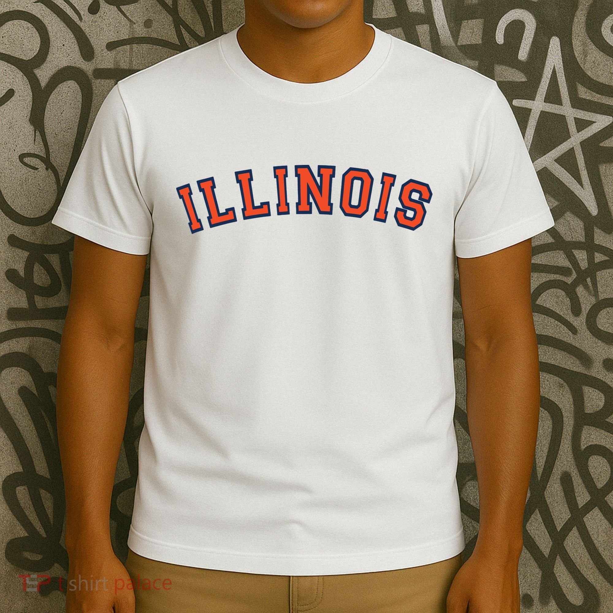 Illinois Usa Patriotic Birthday School University Gift T-Shirt