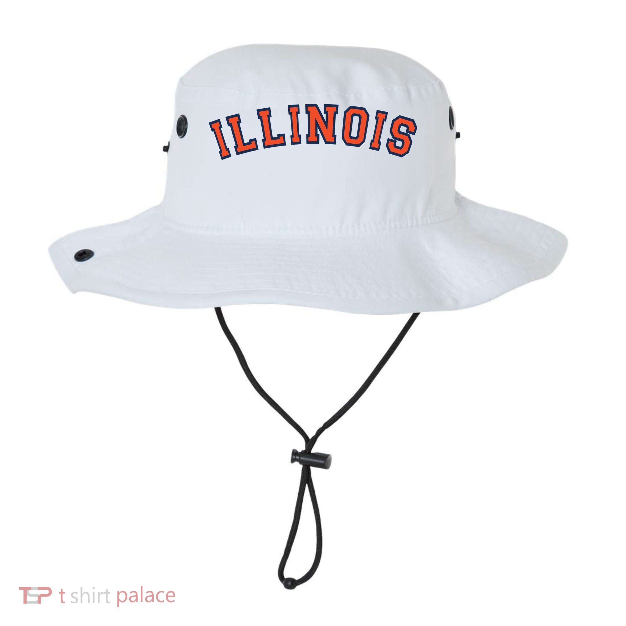 Illinois Usa Patriotic Birthday School University Gift Bucket Hat