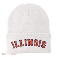 Illinois Usa Patriotic Birthday School University Gift Beanie thumb 0