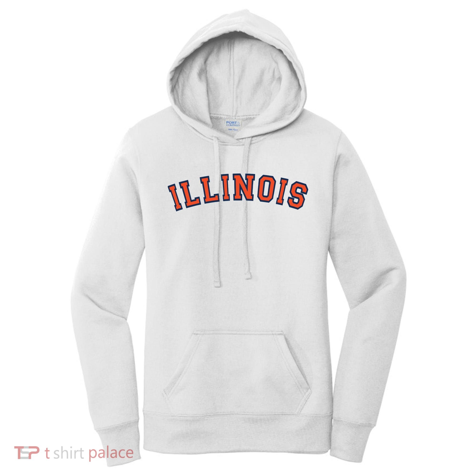 Illinois Usa Patriotic Birthday School University Gift Women's Hoodie