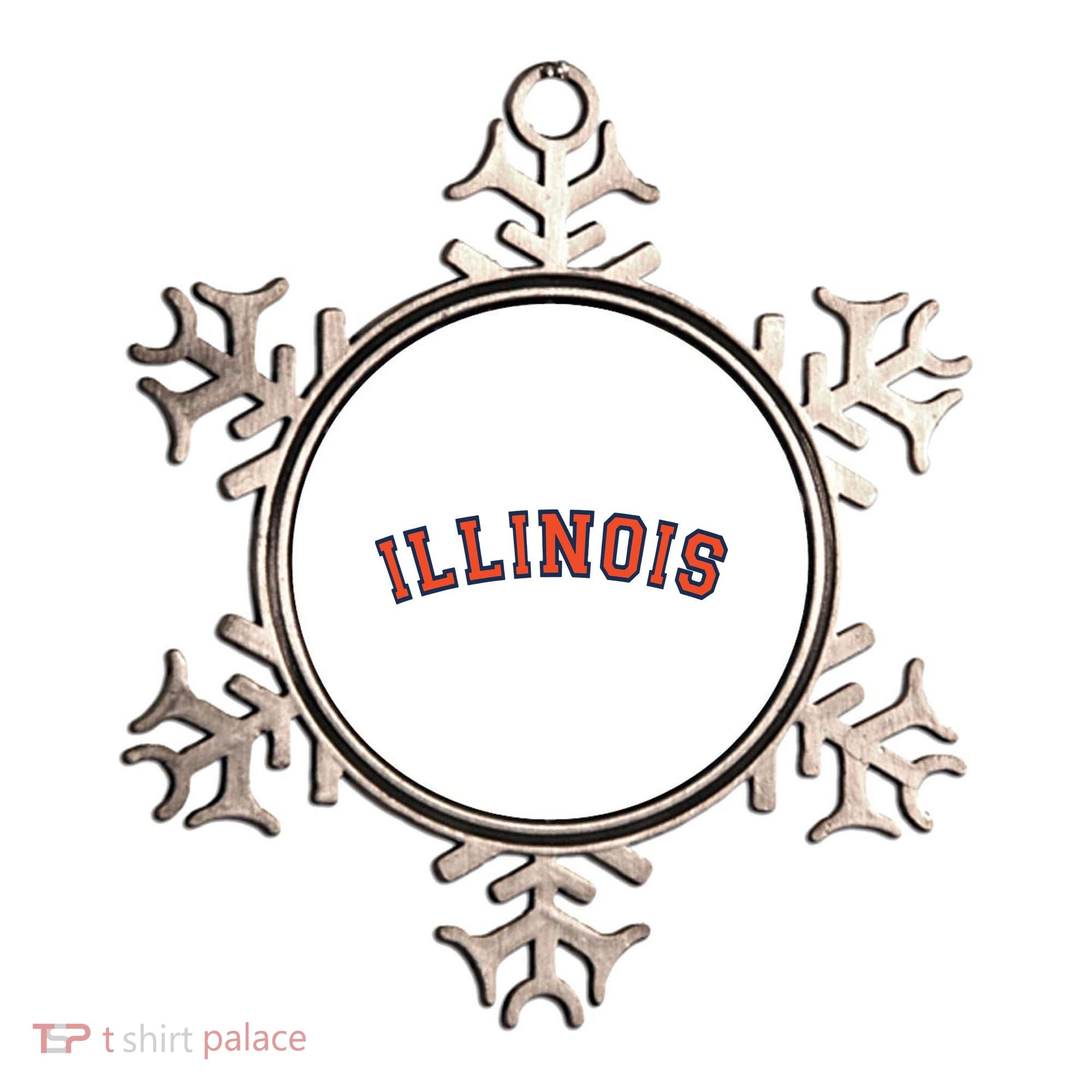 Illinois Usa Patriotic Birthday School University Gift Ornament