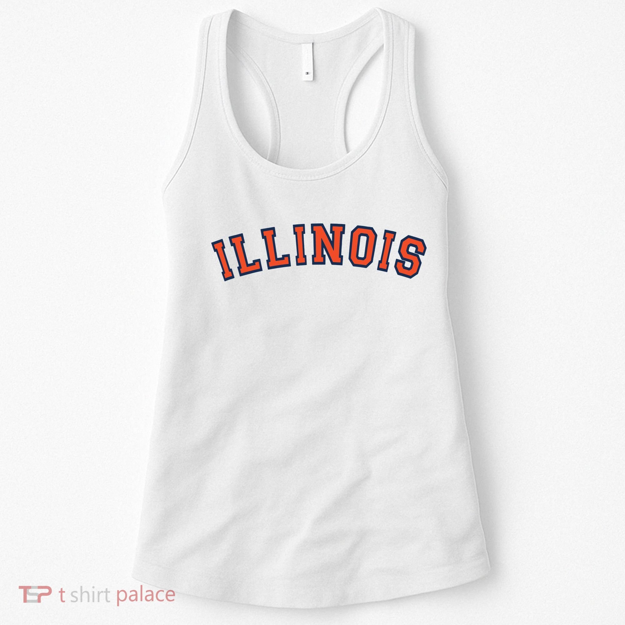 Illinois Usa Patriotic Birthday School University Gift Women's Tank Top