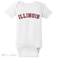 Illinois Usa Patriotic Birthday School University Gift Baby Bodysuit thumb 0