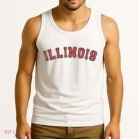 Illinois Usa Patriotic Birthday School University Gift Tank Top thumb 3