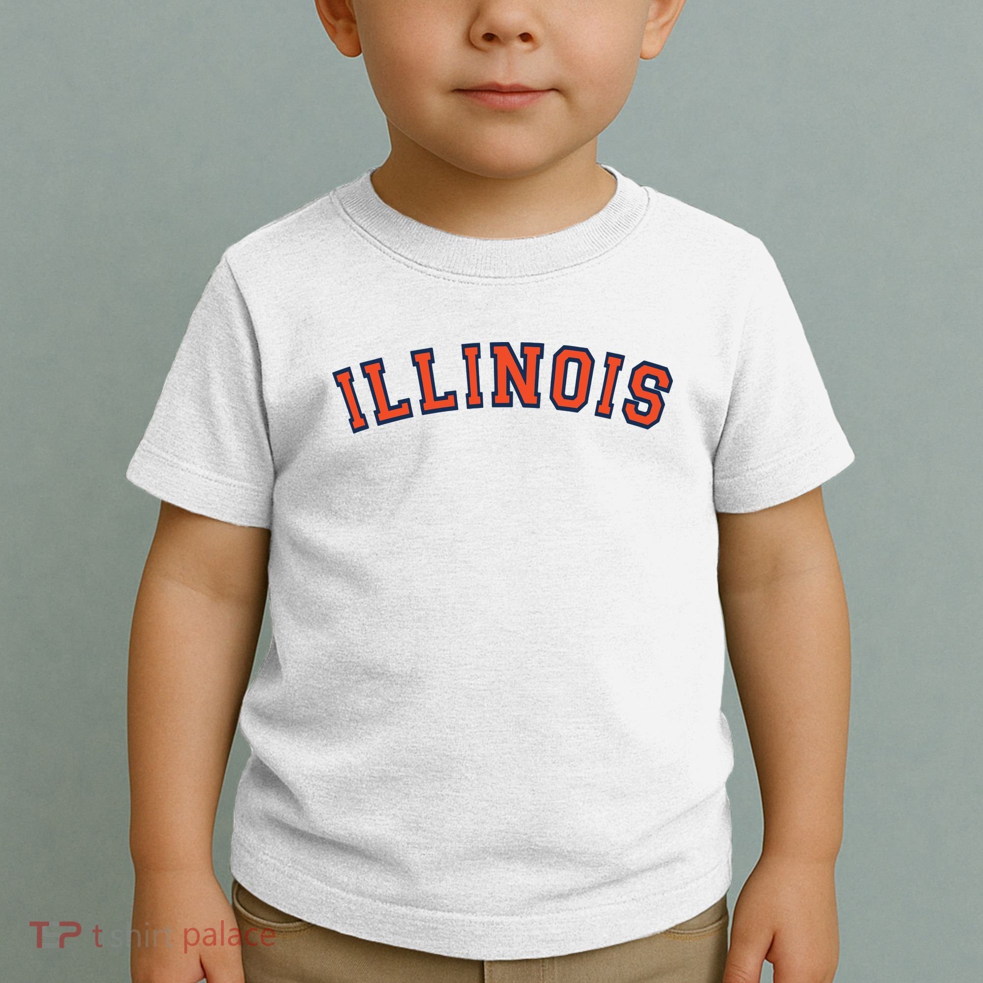 Illinois Usa Patriotic Birthday School University Gift Toddler T-Shirt