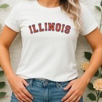 Illinois Usa Patriotic Birthday School University Gift Women's T-Shirt thumb 2