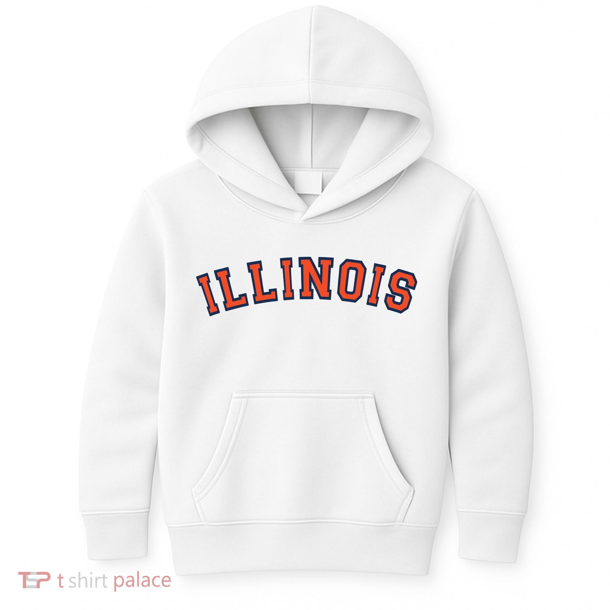 Illinois Usa Patriotic Birthday School University Gift Kids Hoodie