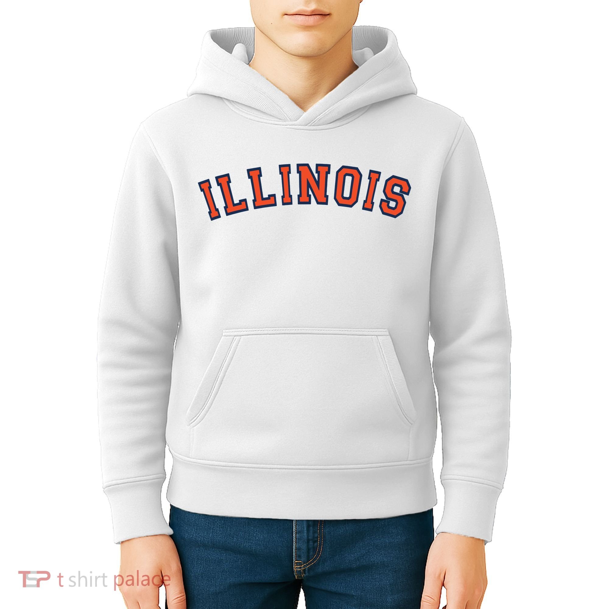 Illinois Usa Patriotic Birthday School University Gift Kids Hoodie