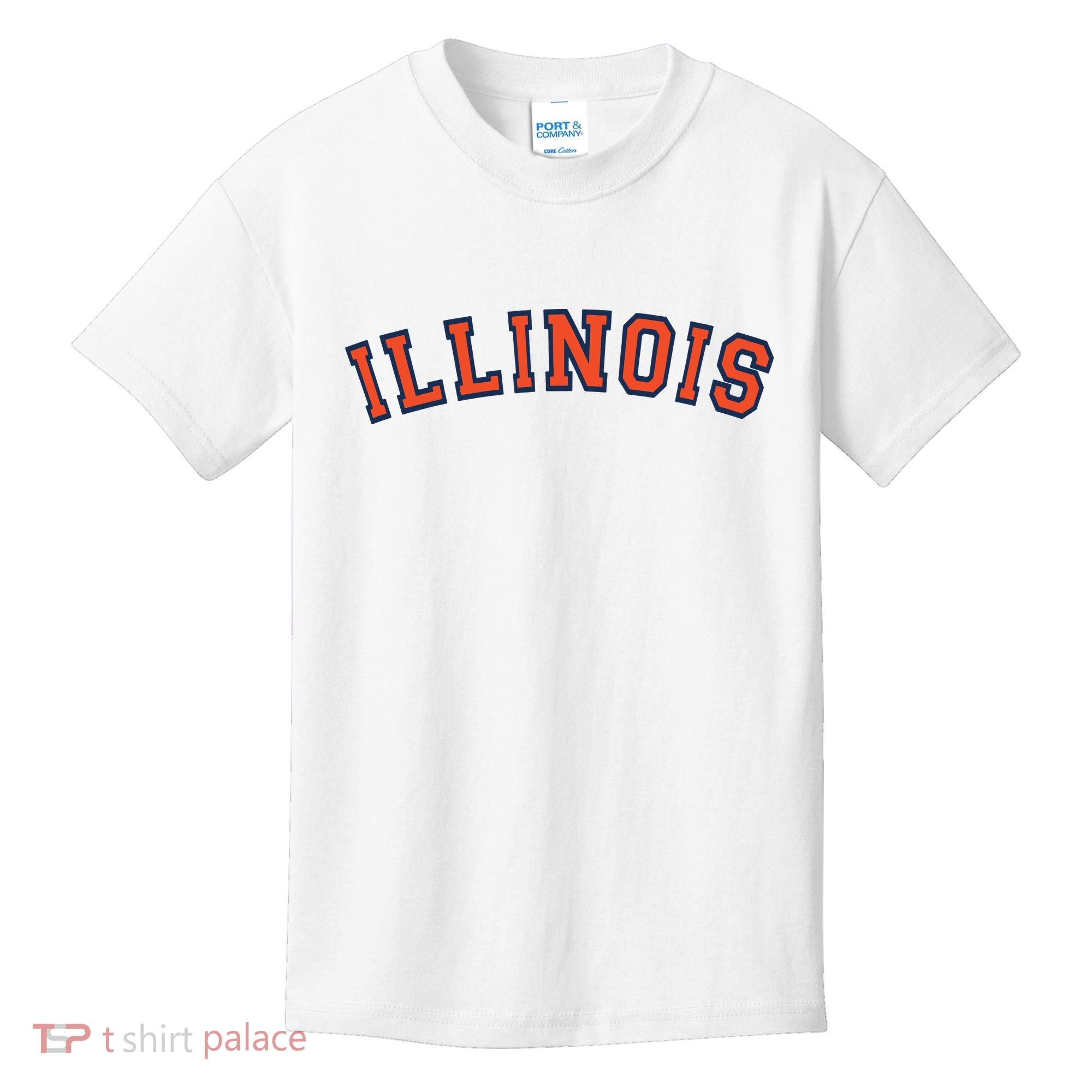 Illinois Usa Patriotic Birthday School University Gift Kids T-Shirt