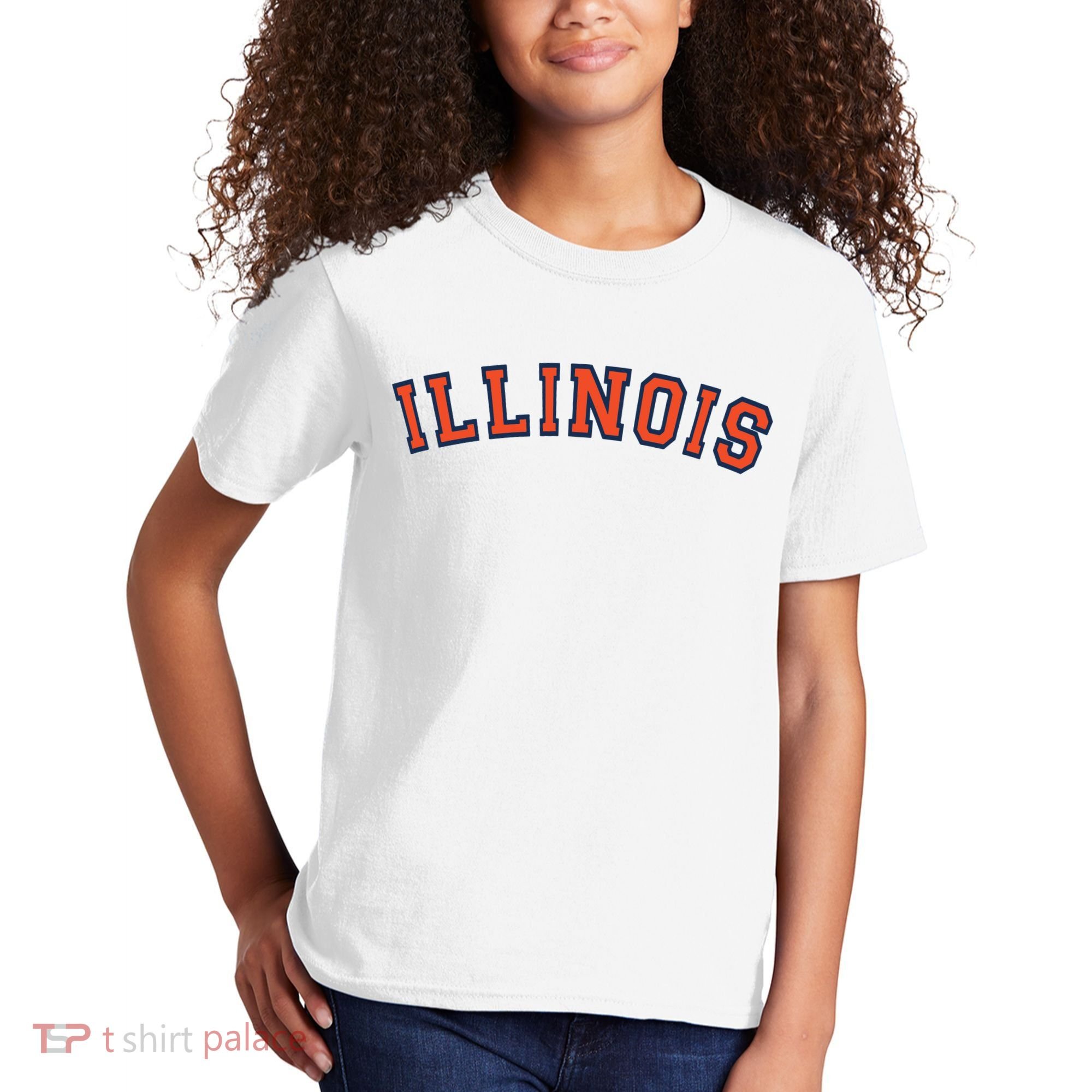Illinois Usa Patriotic Birthday School University Gift Kids T-Shirt