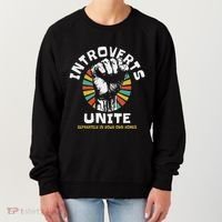 Introverts Unite Separately Own Homes Emblem Women's Sweatshirt thumb 0