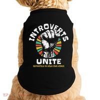 Introverts Unite Separately Own Homes Emblem Doggie Tank thumb 0
