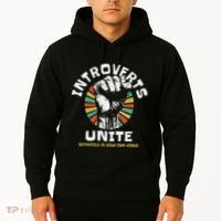 Introverts Unite Separately Own Homes Emblem Hoodie thumb 2