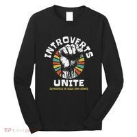 Introverts Unite Separately Own Homes Emblem Long Sleeve Shirt thumb 0