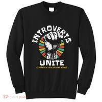 Introverts Unite Separately Own Homes Emblem Sweatshirt thumb 0