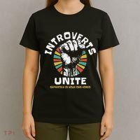 Introverts Unite Separately Own Homes Emblem T-Shirt thumb 4