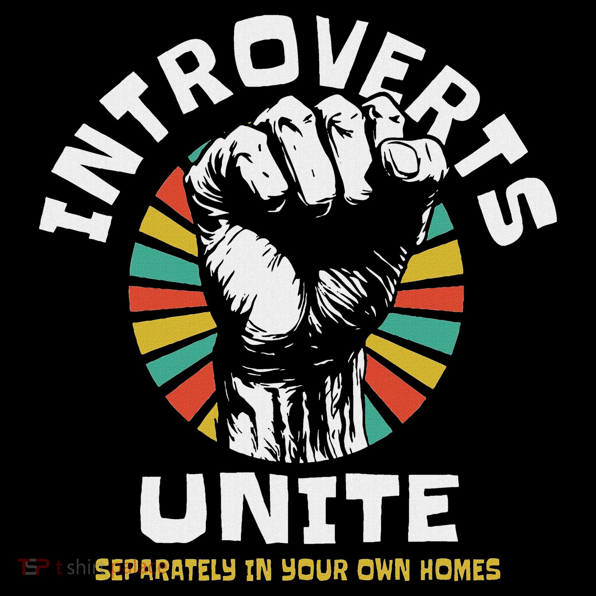 Introverts Unite Separately Own Homes Emblem Coaster