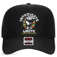 Introverts Unite Separately Own Homes Emblem Hat thumb 0
