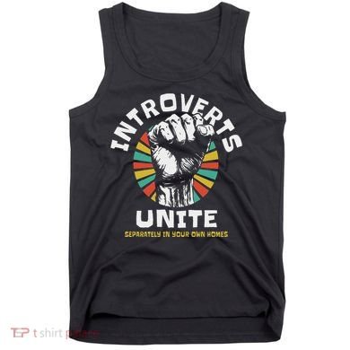 Introverts Unite Separately Own Homes Emblem Tank Top
