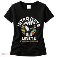 Introverts Unite Separately Own Homes Emblem Women's T-Shirt thumb 0