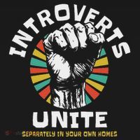 Introverts Unite Separately Own Homes Emblem Kids Sweatshirt thumb 2