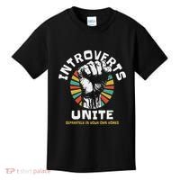 Introverts Unite Separately Own Homes Emblem Kids T-Shirt thumb 0