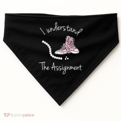 I Understand The Assignment Kamala Harris Sneaker USA-Made Doggie Bandana