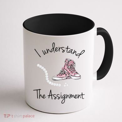 I Understand The Assignment Kamala Harris Sneaker Coffee Mug back